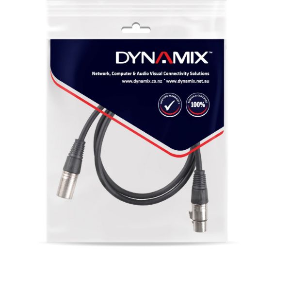 Picture of 2m XLR 3-Pin Male to Female Balanced Audio Cable Sheilded 2 Core 28/0.1BC 2
