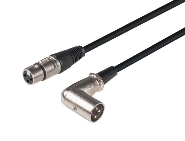 Picture of 2m XLR 3-Pin Right Angled Male to 3-Pin Female Balanced Audio Cable