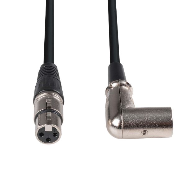 Picture of 2m XLR 3-Pin Right Angled Male to 3-Pin Female Balanced Audio Cable