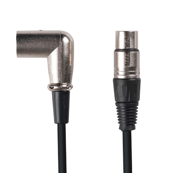 Picture of 2m XLR 3-Pin Right Angled Male to 3-Pin Female Balanced Audio Cable