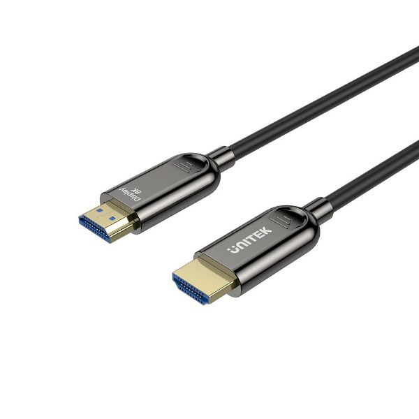 Picture of 15M 8K HDMI Fiber Optic 2.1 Cable & Supports 48Gbps. Support Max Res up to 8K@60Hz