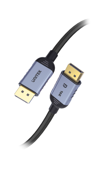 Picture of 1m DisplayPort V2.1 Cable. Supports 16K@60Hz 8K@120Hz & 4K@240Hz