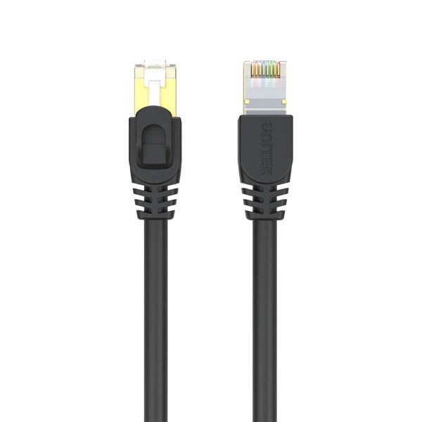 Picture of 20m CAT7 Black SSTP 26AWG Patch Lead in PVC Jacket Supports 10 Gigabit Ethernet