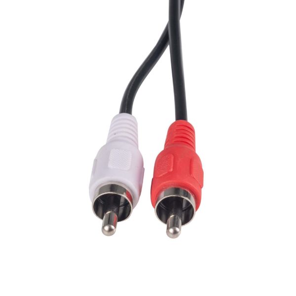 Picture of 10m RCA Audio Cable 2 RCA to 2 RCA Plugs Coloured Red & White