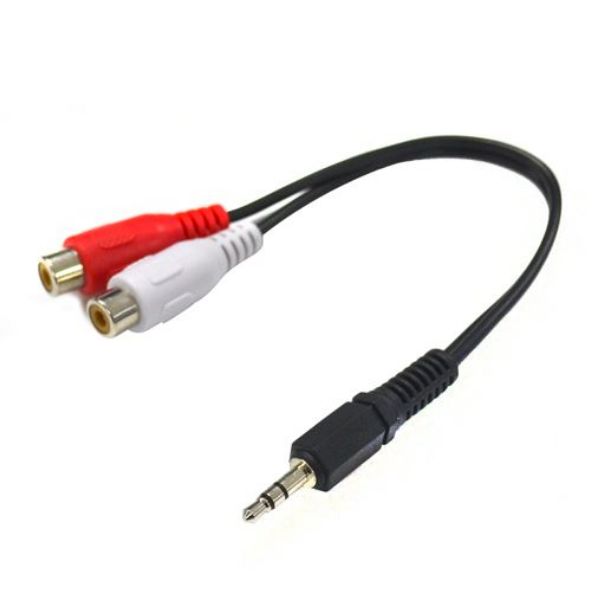 Picture of 200mm Stereo 3.5mm Male to 2 RCA Female Cable