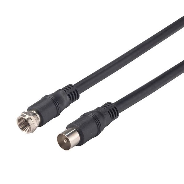Picture of 2m RF PAL Male to F-Type Male Coaxial Cable
