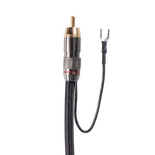 Picture of 6m Coaxial Subwoofer Cable RCA Male to Male w/ Grounding Spade Connectors