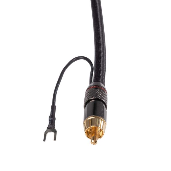 Picture of 0.75m Coaxial Subwoofer Cable RCA Male to Male w/ Grounding Spade Connectors