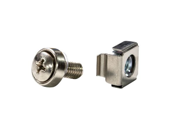 Picture of 100pc Pack 3 Piece Cage Nut Silver M6 Supplied loose