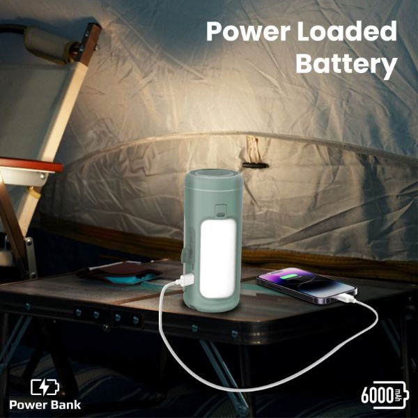 Picture of 4-in-1 Portable Camping Kit LED Light 6000mAh Power Bank LED Torch & 5W Speaker