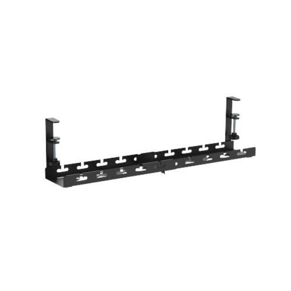 Picture of Extendable Clamp-On Under Desk Cable Management Tray Clamp Mounting