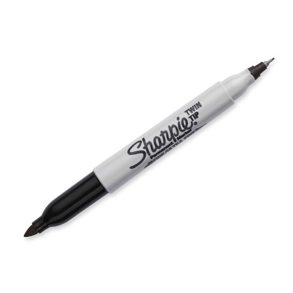 Picture of Single Twin Tip Permanent Marker Fine & Ultra-Fine Tips. Permanent on most Surfaces