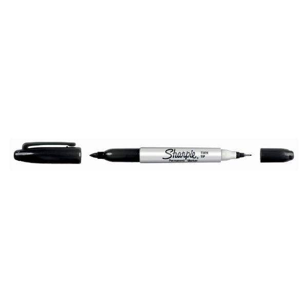 Picture of Single Twin Tip Permanent Marker Fine & Ultra-Fine Tips. Permanent on most Surfaces