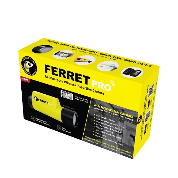 Picture of Pro - Multipurpose Wireless Inspection Camera & Pulling Tool Kit. 720p HD Streaming.