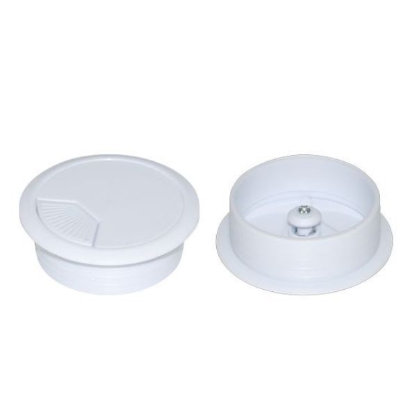Picture of 80mm Round Desk Grommet White