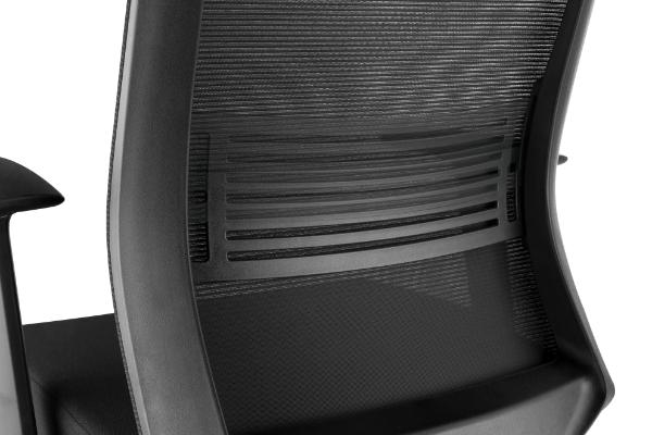 Picture of Office Chair w/ Headrest. Ergonomic & Breathable Mesh Pneumatic Seat-Height Adjust