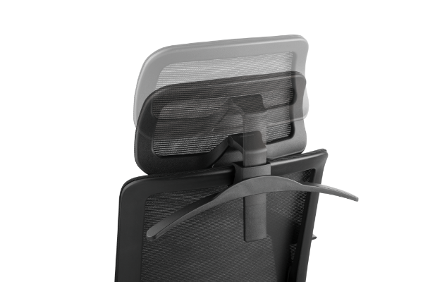 Picture of Office Chair w/ Headrest. Ergonomic & Breathable Mesh Pneumatic Seat-Height Adjust