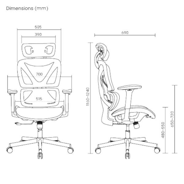 Picture of SpineX Ergonomic Office Chair w/ Posture Enhancement