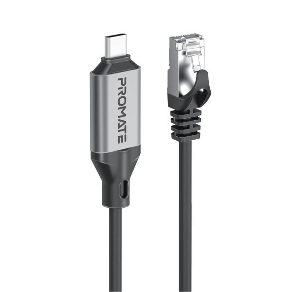 Picture of 5m USB-C to RJ45 High-Speed 1Gbps Ethernet Cable. Premium Aluminium Alloy