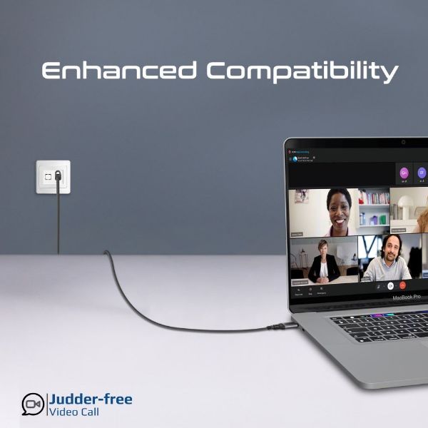 Picture of 5m USB-C to RJ45 High-Speed 1Gbps Ethernet Cable. Premium Aluminium Alloy
