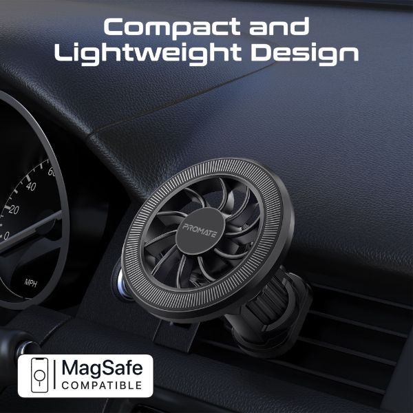 Picture of MagGrip Cradleless AC Vent Magnetic Smartphone Mount. Metal Ring. 360 Rotation.