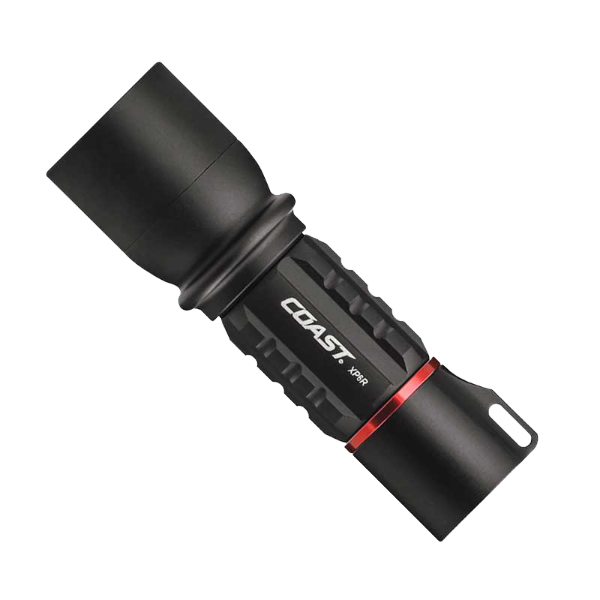 Picture of LED Dual-Power Recharge Torch with Slide Focus. 400 Lu IP54 Water & Dust Resistant 18