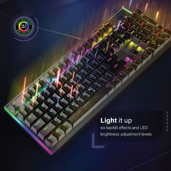 Picture of High Performance Mechanical Gaming Keyboard with RGB Backl Blue Mechanical Keys for Faste