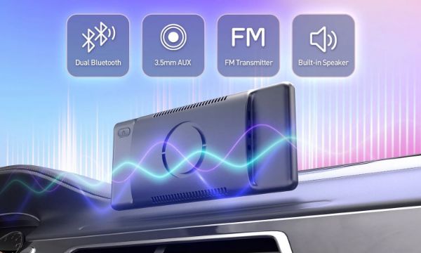 Picture of 8.9 Inch Portable Wireless Carplay & &roid Auto HD 60FPS Touchscreen Buit-in 1W Speaker