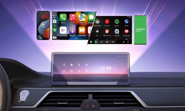 Picture of 8.9 Inch Portable Wireless Carplay & &roid Auto HD 60FPS Touchscreen Buit-in 1W Speaker
