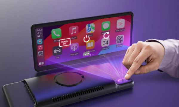 Picture of 8.9 Inch Portable Wireless Carplay & &roid Auto HD 60FPS Touchscreen Buit-in 1W Speaker