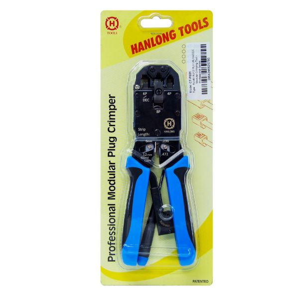 Picture of RJ45/RJ12/RJ11R RJ14/DEC Modular Crimping Tool Professional Series Includes