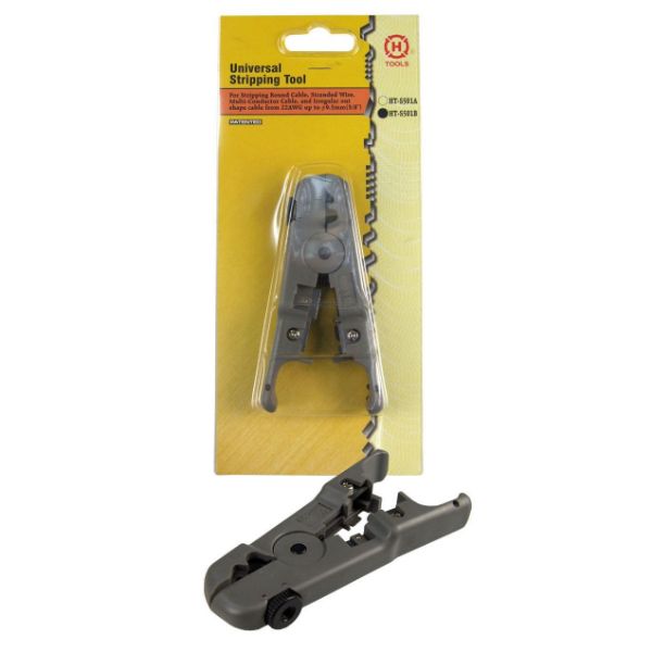 Picture of UTP/STP Universal Cable Cutter & Stripper w/ Thumb Screw for Adjusting Blades.