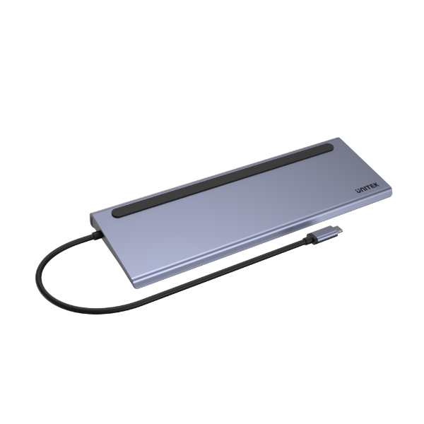 Picture of 11-In-1 Mulit-Port Hub w/ Support for MST Triple Monitor (Dual HDMI) & USB-C Connector.