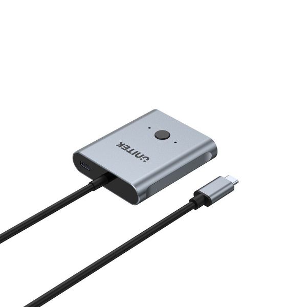 Picture of USB-C Bi-directional Switch. Supports up to 4K@144Hz. up to 10Gbps Data Transfer