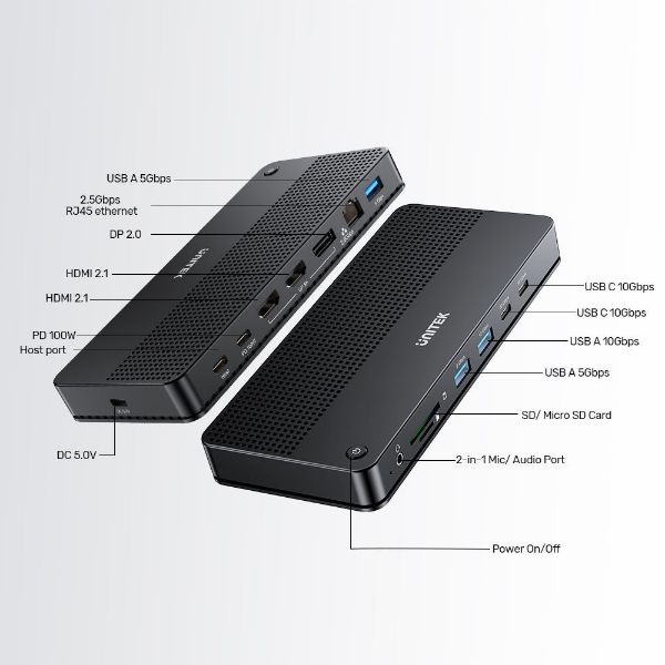 Picture of 13-in-1 USB-C 10Gbps Universal Docking Station 100W PD. 3x USB-A 10Gbps Ports
