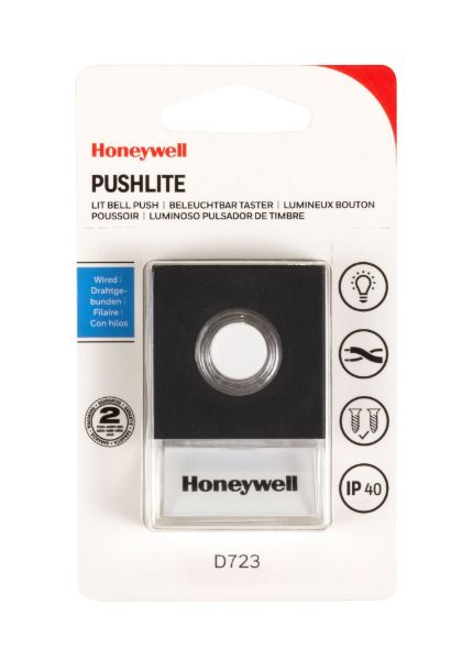 Picture of Pushlite Lit Push Doorbell Wired IP40 Fixings Included