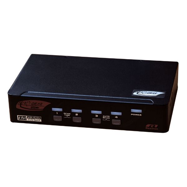 Picture of 4 Port DVI/USB KVM Switch w/ Audio Black