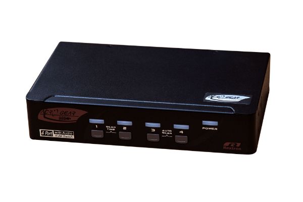 Picture of 4 Port DVI/USB KVM Switch w/ Audio Black