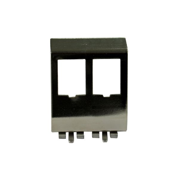 Picture of 2 Port Keystone to DIN Mount Metal Adapter Plate