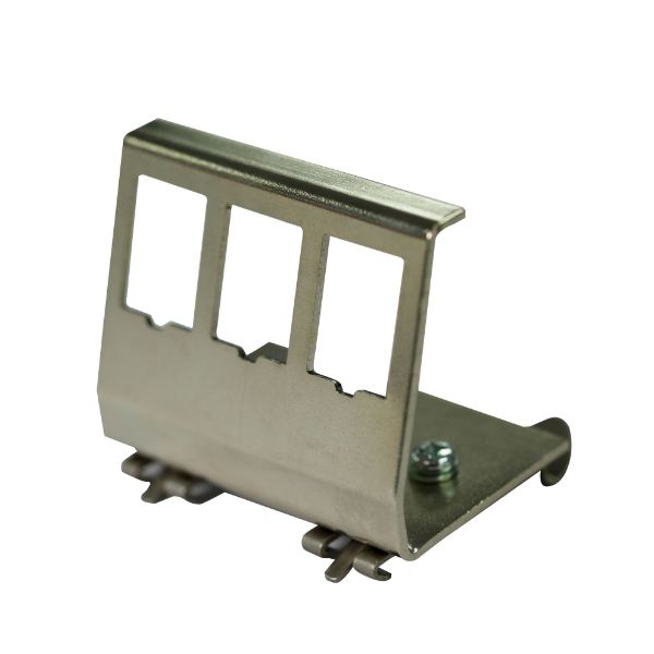 Picture of 3 Port Keystone to DIN Mount Metal Adapter Plate