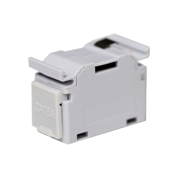 Picture of Cat6A RJ45 DIN Rail Mounted 1DU Shielded Coupler