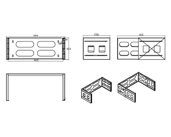 Dynamix DWC-0210-4U, Wall Bracket
