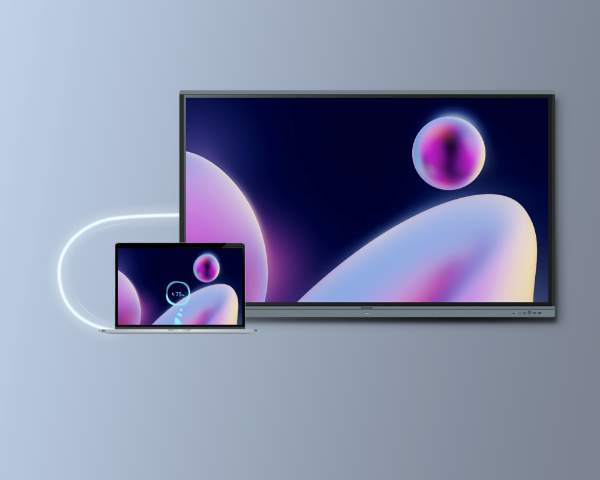 Picture of 65'' E2 Series 4K Interactive Flat Panel Touch Screen with Android 13. 8GB RAM 64GB ROM