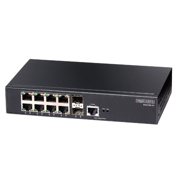 Picture of 8 Port (2 SFP & 8 RJ-45) Gigabit Web-Smart Pro Switch
