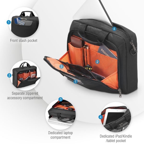Picture of Advance Laptop Briefcase Designed to fit up to 11.6-In Devices Including iPad/Tablet