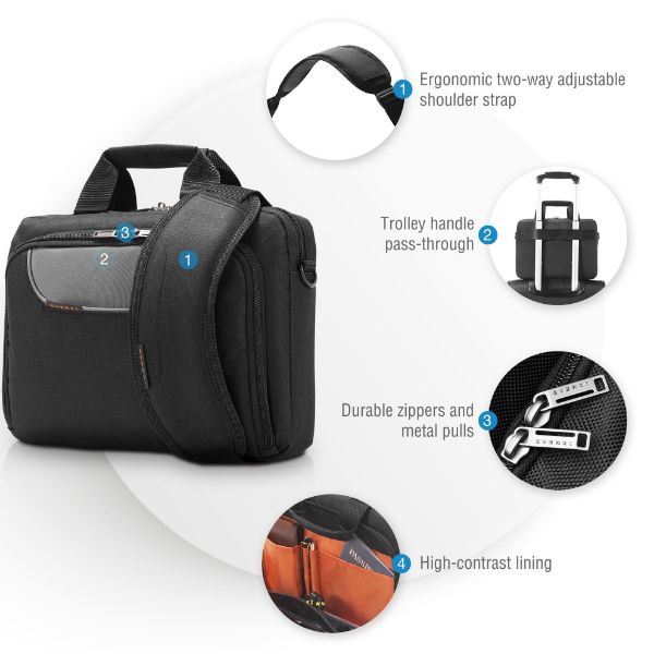 Picture of Advance Laptop Briefcase Designed to fit up to 11.6-In Devices Including iPad/Tablet