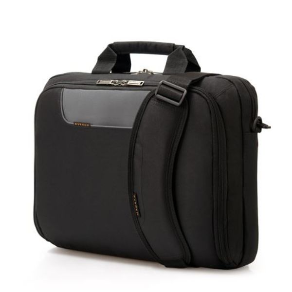 Picture of Advance Briefcase 13-14.1'' Separate Zippered Accessory Front Stash Trolley Handle