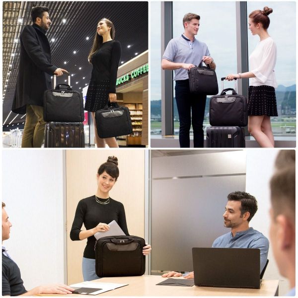 Picture of Advance ECO Briefcase 13-14'' Separate Zippered Accessory Front Pocket Trolley Handle