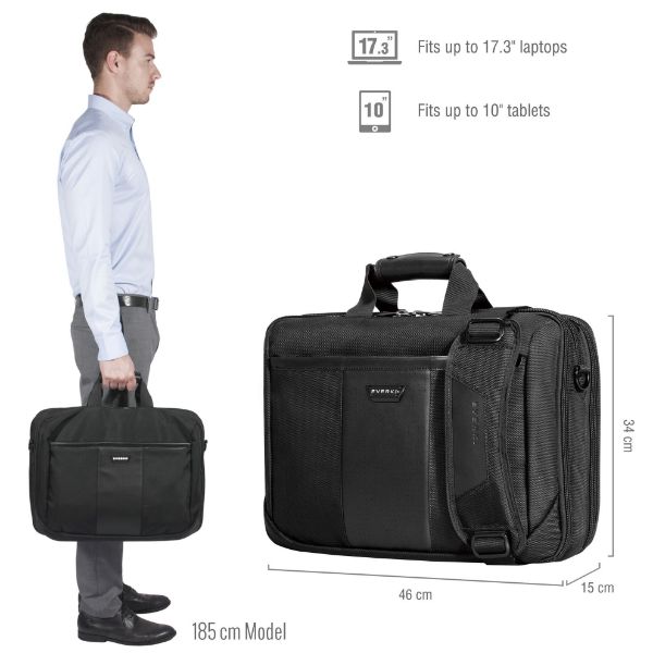 Picture of Versa Premium Briefcase 17.3'' Checkpoint friendly Corner-guard protection system