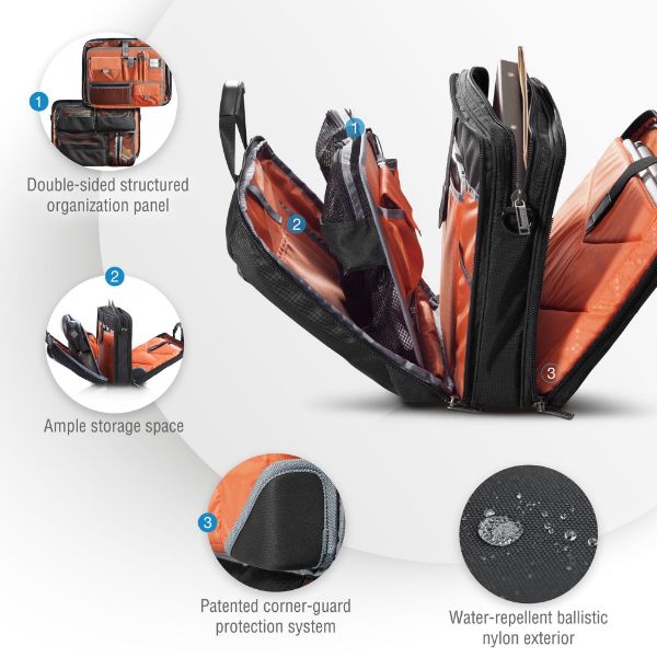 Picture of Versa Premium Briefcase 17.3'' Checkpoint friendly Corner-guard protection system